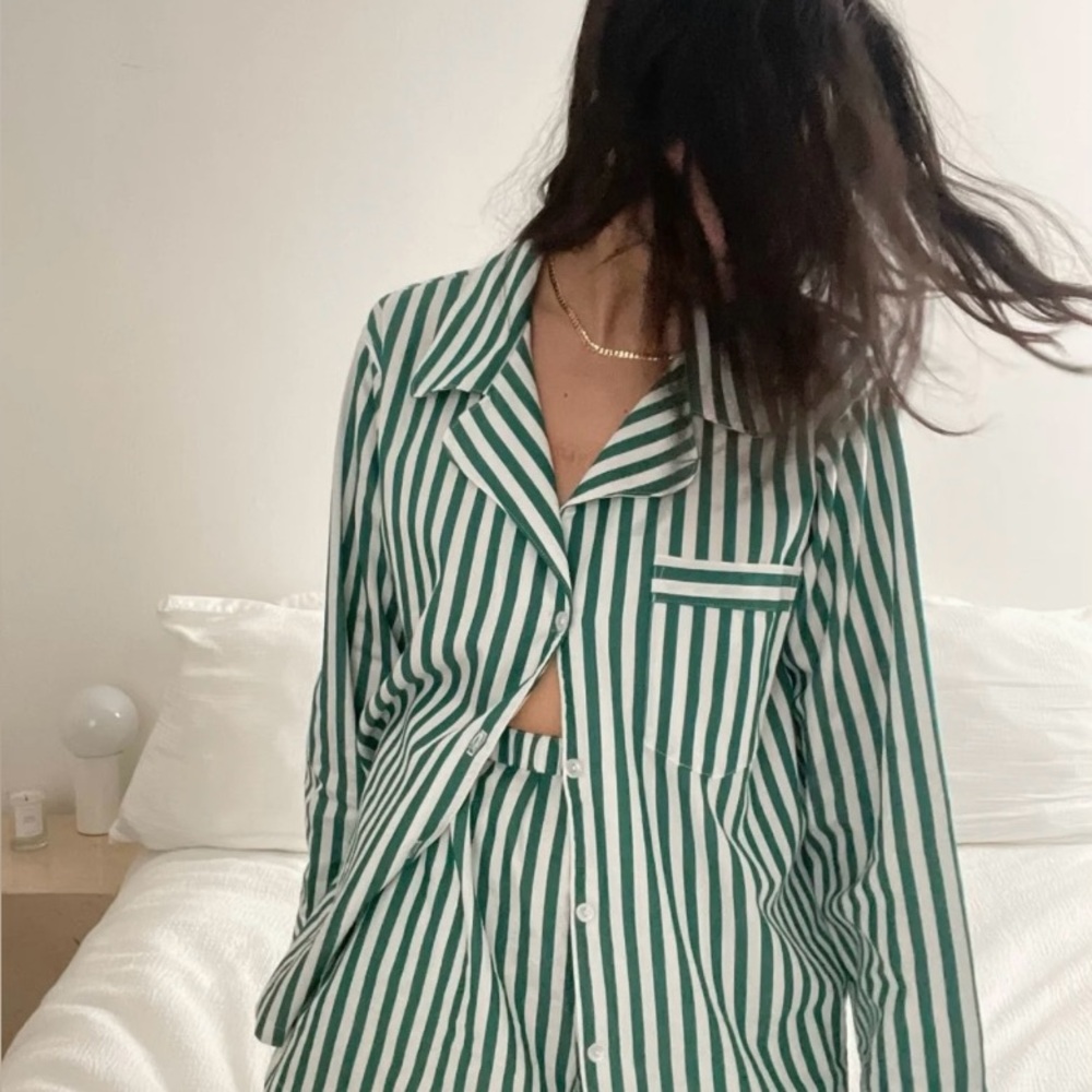 Na Nin Tilly Striped Poplin Button Down Shirt size XS
